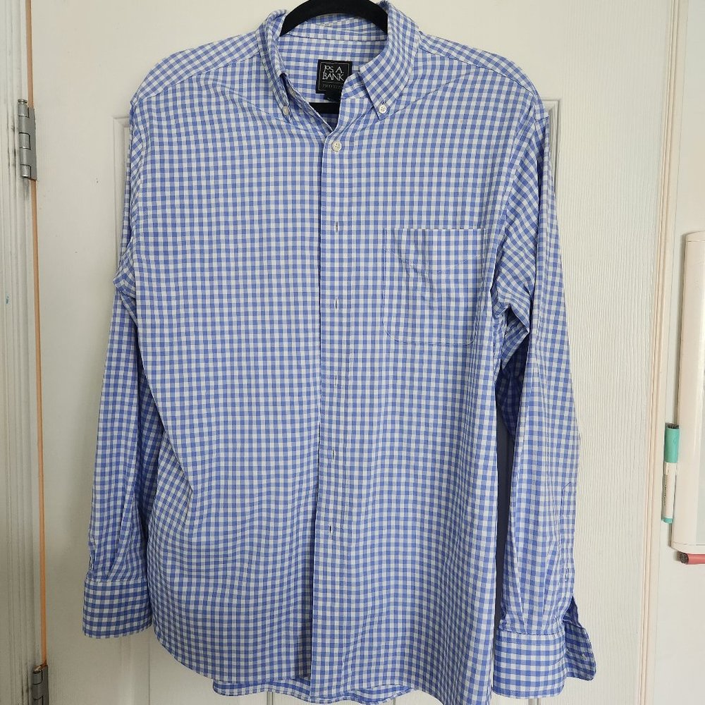 Jos. A. Bank Traveler shirt large Tailored Fit